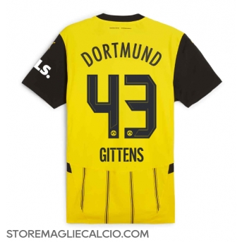 Borussia Dortmund Jamie Bynoe-Gittens #43 Maglia Gara Casa Repliche 2024-25